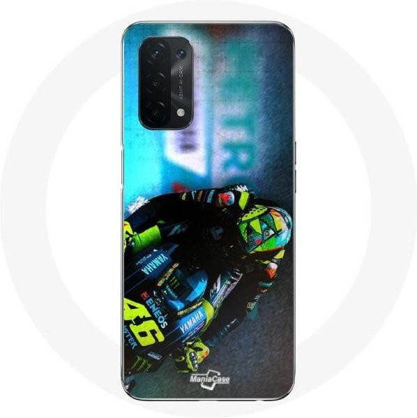 Maniacase Handyhülle für Oppo A74 5G mit Valentino Rossi 46 Motiv in Schwarz und Multicolour - Bild 1