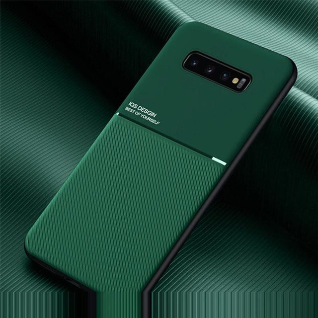 Magnetische Lenter Schutzhülle für Samsung Galaxy S24 S23 S22 S21 S20 Ultra Plus FE A55 A54 A53 A52 S10 in Grün - Bild 1