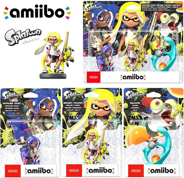 Nintendo Splatoon Amiibo Inkling Junge Mädchen Tintenfisch Octoling Smallfry Figur, NFC - Bild 1
