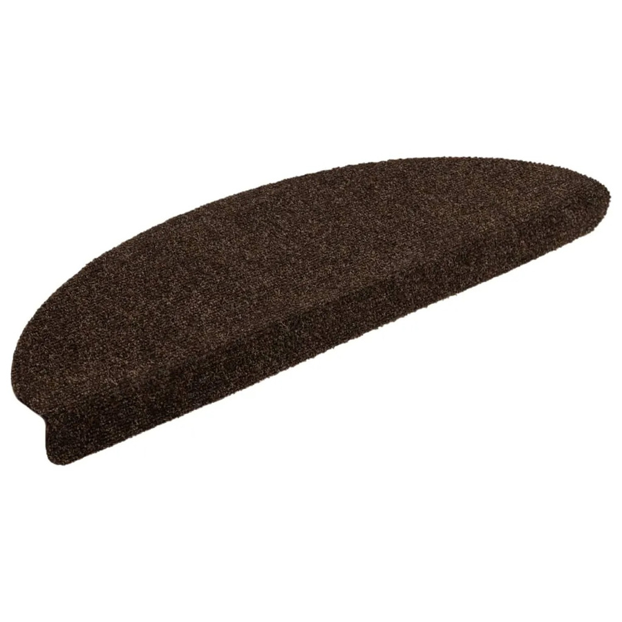 vidaXL Selbstklebende Treppenmatten aus Nadelvlies, 5 Stück, Braun, B/H/T: 65 x 4 x 21 cm - Bild 2
