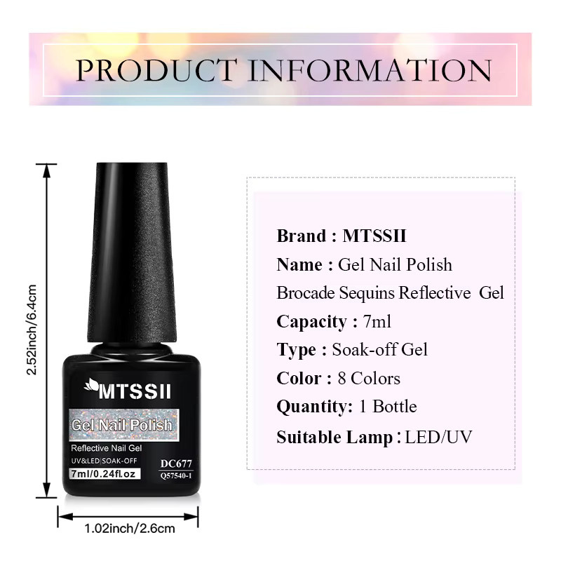 Mtssii Gel Nagellack, Glitter, 7 ml - Bild 6
