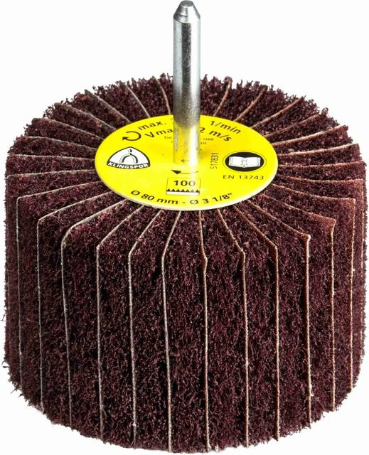 Klingspor NCS 600 Vliesmopstifte Korn 60 Coarse, rotbraun, B/T/H: 8,0 x 5,0 x 0,6 cm, 10 Stück - Bild 1
