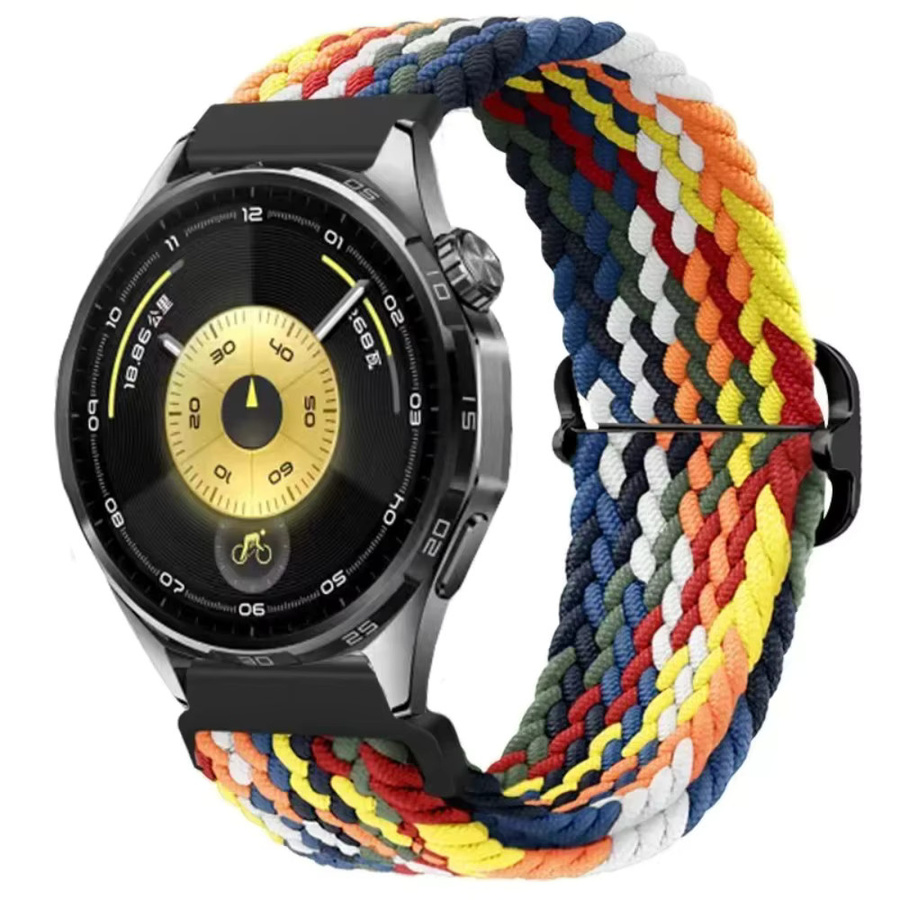 Huawei Uhrenarmband Nylon, geflochten, Bunt, Unisex, 20/22 mm - Bild 4