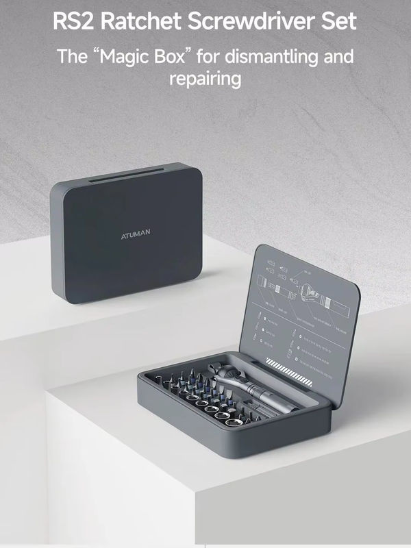 JIMIHOME 40-in-1 Magnetisches Ratschenschraubendreher-Set mit 180-Grad-Kugelgelenkgriff für Computer, Telefon, Uhr und Kamera - Bild 6