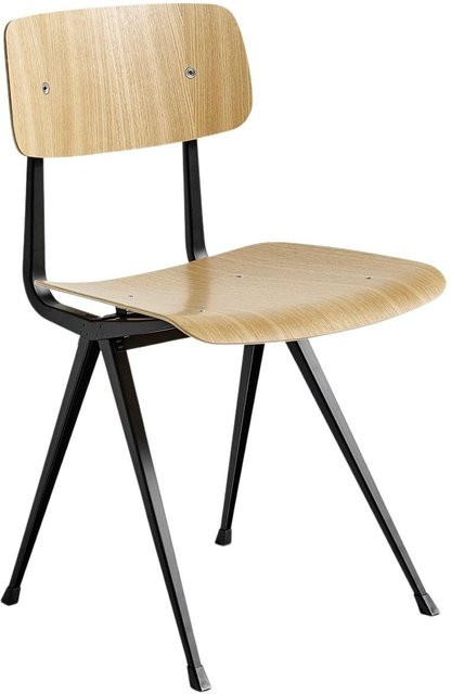 HAY Result Stuhl aus Eichenholz und Metall in Beige - Bild 1