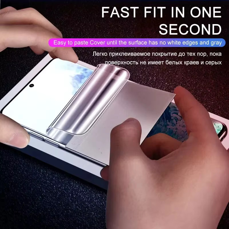 4er Pack Hydrogel Displayschutzfolien für Samsung Galaxy S24 S23 S22 S21 S20 S10 Ultra Plus FE A54 A34 A23 A14 in Transparent - Bild 4