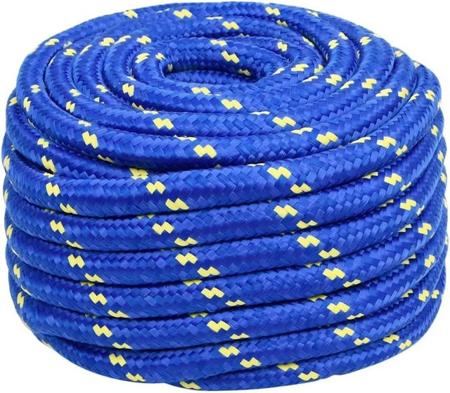 vidaXL Bootsseil aus Polypropylen in Blau, Durchmesser: 20 mm, Länge: 25 m - Bild 1