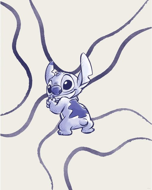 Komar Disney Lilo and Stitch Brave and Wild Wandbild Paper Poster, Multicolor, Breite: 40 cm, Höhe: 50 cm - Bild 1