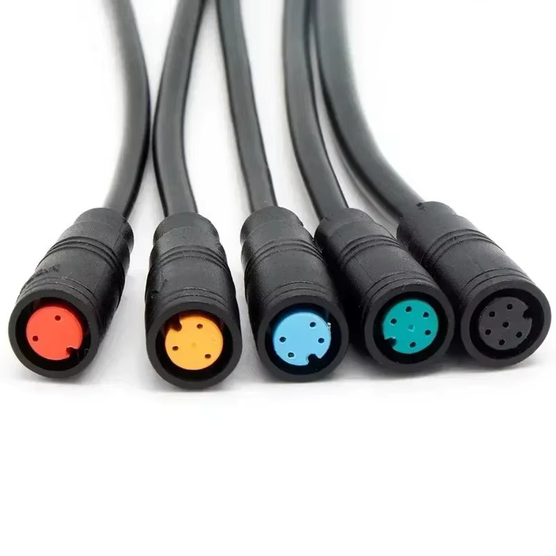 Julet Wasserdichter Elektro-Ebike-Steckverbinder 6mm Stecker-Buchse für Kabel und Signalsensoren M6 M8 2/3/4/5/6-polig - Bild 5