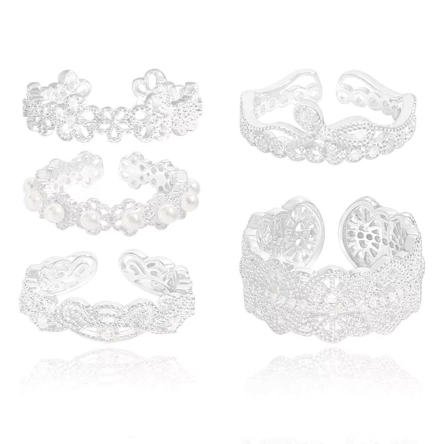 F.I.N.S Ring, 925 Silber, Perle, Damen - Bild 3