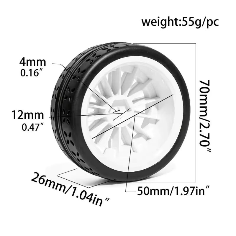 Meijiaxin Rallye-Reifen, 1:10, Zubehör - Bild 2