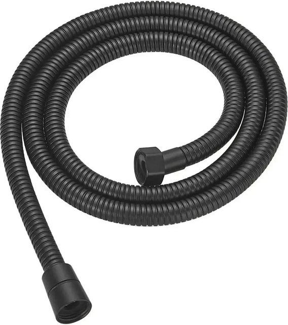 Binchi Outdoor Product Flexibler Duschschlauch aus Edelstahl Sus304 in Schwarz, 2,0 m Länge - Bild 1