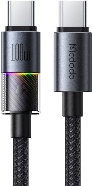 McDodo USB-C Daten- und Ladekabel CA-8200 Colorful, 100W, Schwarz und Mehrfarbig - Bild 1