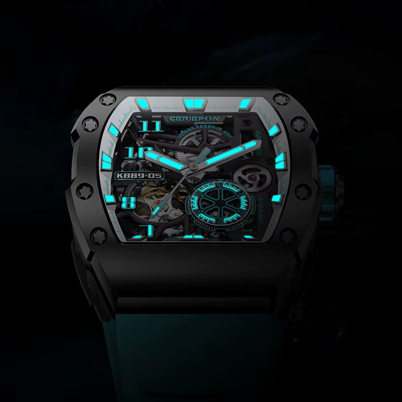 Pagani Designs Armbanduhr Automatik, Edelstahl, Schwarz, Herren - Bild 3