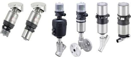 Bürkert Prozess-Stellsystem mit Steuerkopf 361658 8801 aus Edelstahl und PTFE in Silber - Bild 1