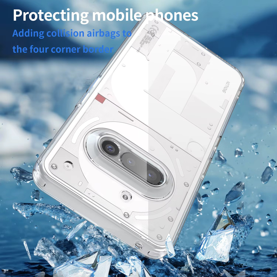 Transparente ultradünne Schutzhülle für Nothing Phone 4A Pro 4A 3A Pro 3A aus PC und TPU mit erhöhtem Kameraschutz - Bild 3