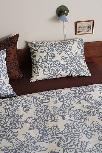 Jotex Bettbezug BIRDSONG Blau mit Tiermotiv aus Baumwolle - Bild 1