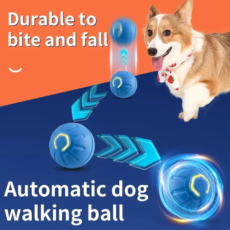 PetTumbly Intelligenter Hundespielzeugball, Elektronisches Interaktives Haustierspielzeug, USB, Automatisch Hüpfender Ball - Bild 2