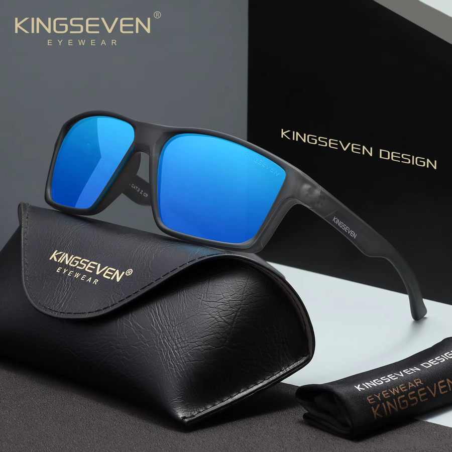 KINGSEVEN Sonnenbrille, Vollrand, Kunststoff, Unisex, polarisiert - Bild 1