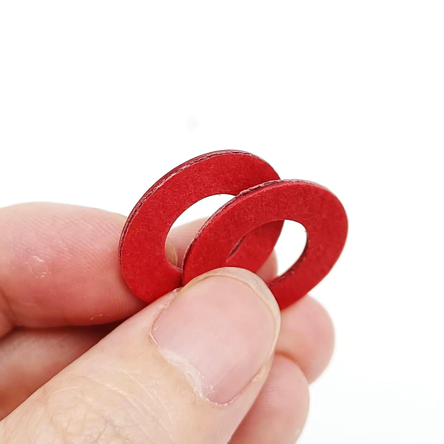 HZYUEGOU Unterlegscheiben Set aus rotem Stahl mit verschiedenen Größen M2 bis M12 als Isolations- und Dichtungsring Set in Box - Bild 2