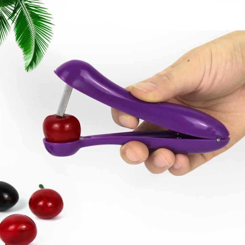 Olivenentkerner und Kirschentkerner in Violett für Obst und Gemüse - Bild 5