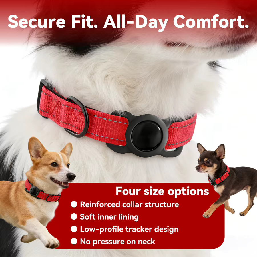 RSH Bluetooth-Tracker für Haustiere in Grau, kompatibel mit iOS und Apple Find My, Mini Anti-Verlust Smart Tag für Hunde- und Katzenhalsbänder - Bild 2