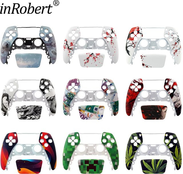 inRobert Limited Edition Pfirsichblüten Shell Cover für PS5 Controller und Konsole, Multicolour - Bild 1