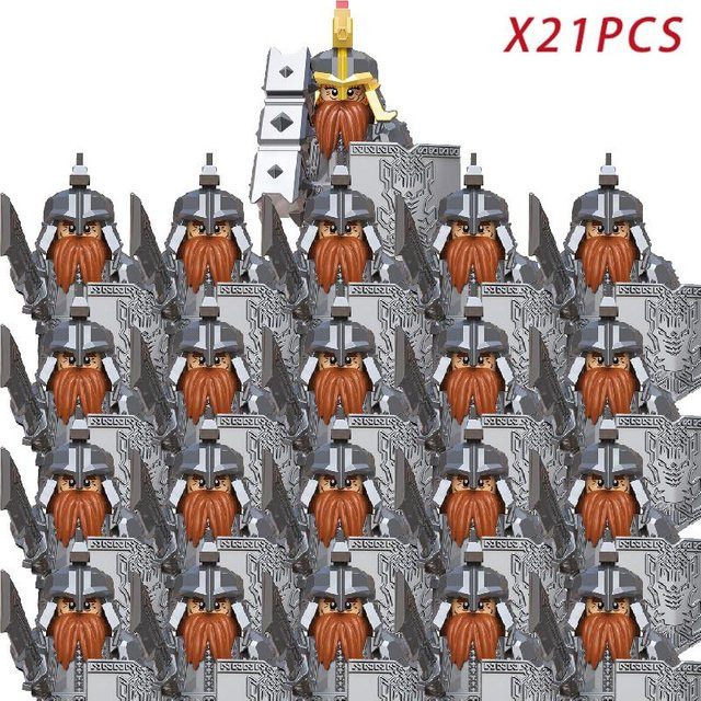 LOTR Uruk-hai Ork Armee Figuren Bausteine 8-teiliges Set - Bild 1