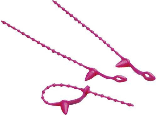 TRU Components Kabelbinder mit Spreizanker, Rot, Länge: 130 mm, Breite: 3 mm - Bild 1