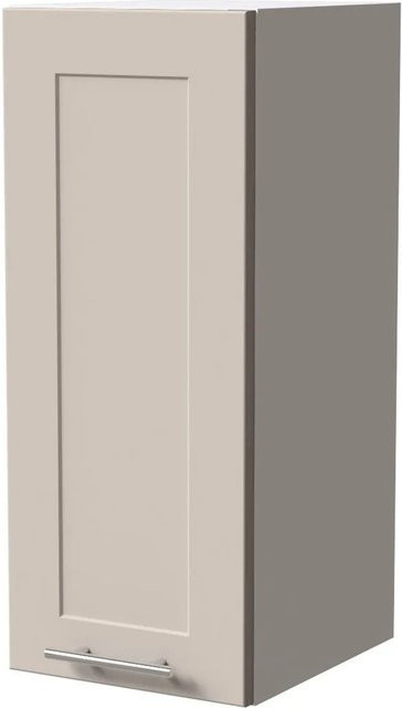 Feldmann-Wohnen Hängeschrank Oslo Küchenschrank Weiß und Kaschmir Matt mit Soft-Close-Türen, B/T/H: 30 x 32,5 x 72 cm - Bild 1