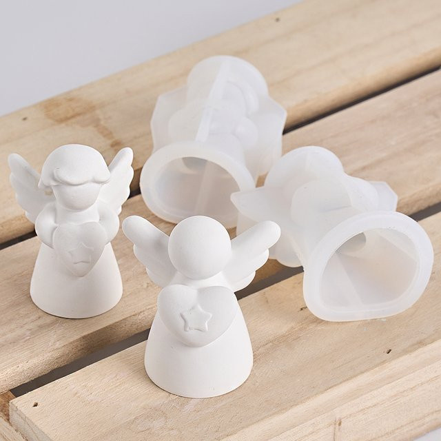 UDOCOOL Engel Silikonform für DIY Duftkerzen und Gips Skulpturen als Deko für Mädchen - Bild 1