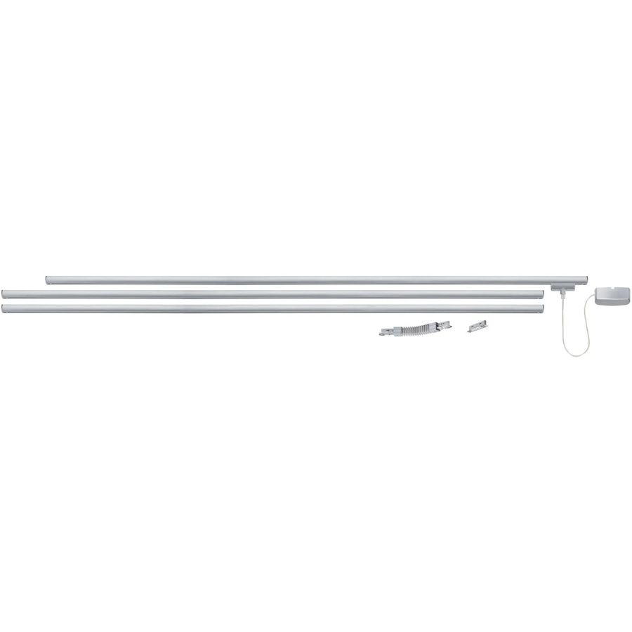 Paulmann URail Light&Easy Hochvolt-Schienensystem 1phasig Basissystem aus Metall in Chrom matt, Länge: 310 cm - Bild 1