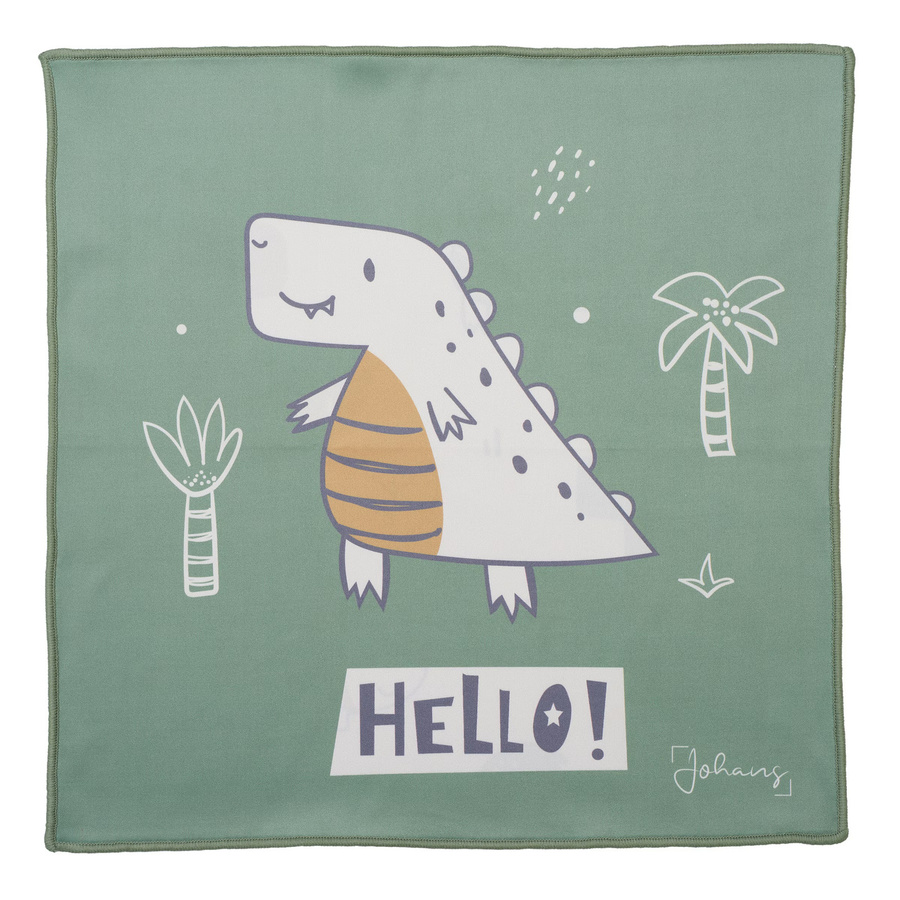 Johans Brillenputztuch Dino in Grün, B/T/H: 30 x 30 x 30 cm - Bild 1