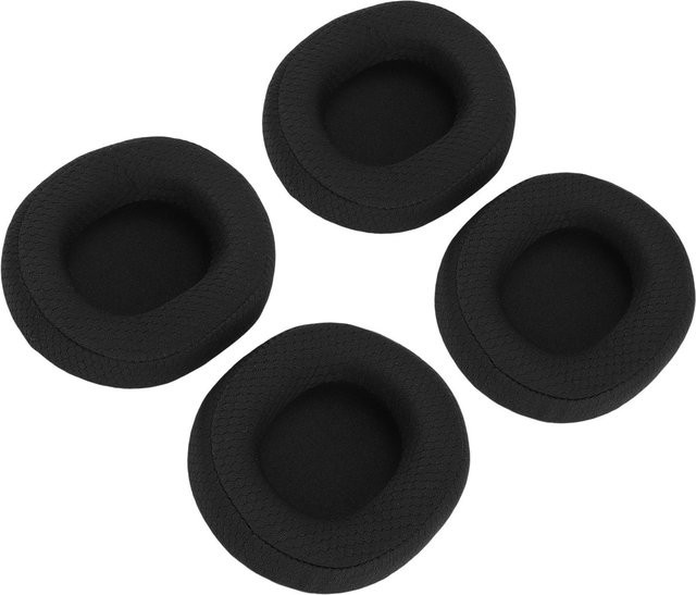 2 Paar DIYelecs Headset-Ersatzohrpolster aus atmungsaktivem Mesh-Gewebe und Memory-Schaum in Schwarz - Bild 1