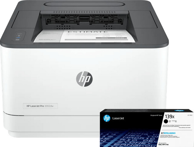 HP LaserJet Pro 3002dw Schwarz inklusive einem zusätzlichen XL-Toner - Bild 1