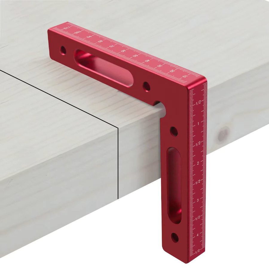 GDART 90-Grad-Positionierungsquadrat Klemmwerkzeug für Holzbearbeitung und Aluminium, B/B: 11,9 x 11,9 cm - Bild 4