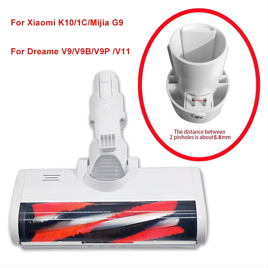 Elektrischer Pinselaufsatz für Dreame V8 V9B V9P V11 G9 und Xiaomi K10 G10 1C in Weiß - Bild 2