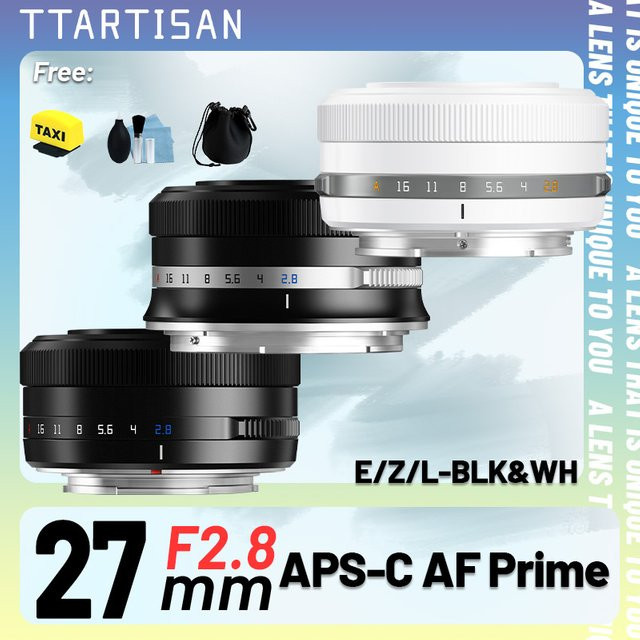 TTArtisan APS-C Autofokus 27 mm F2,8 Objektiv für Sony E Mount, Schwarz - Bild 1