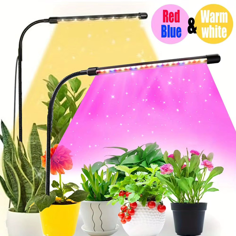 Dimmbare USB-Pflanzenwachstumslampe mit Timer und 3 Farben in Schwarz für kleine Topfpflanzen - Bild 2