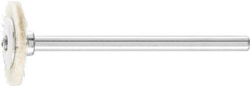 PFERD TOOLS Miniatur-Rundbürste RBU aus weißem Ziegenhaar für Holz und Metall, Schaft-Ø: 3 mm, Durchmesser: 16 mm, 10 Stück - Bild 1