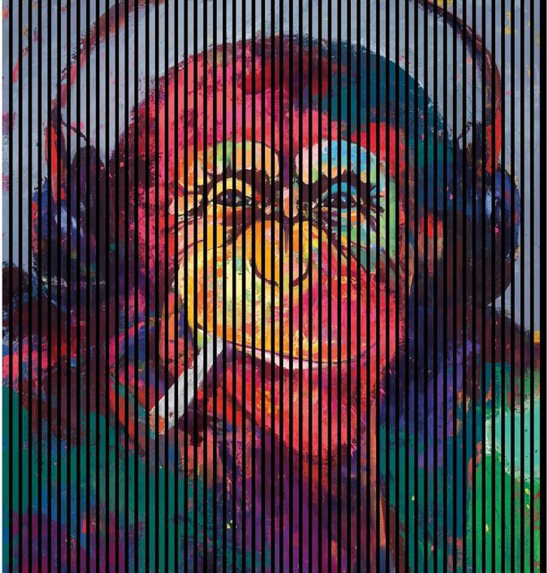 FN Acustico Akustikplatte Monkey 2 aus PET und MDF in Multicolor, B/H/T: 2253 x 2400 x 19 mm - Bild 1