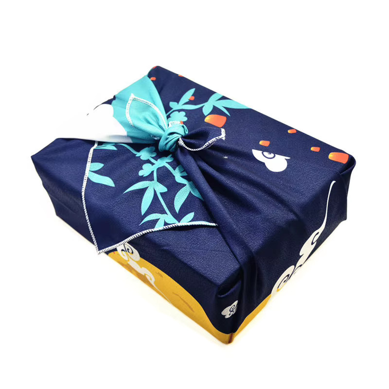 NamcheBarwa Japanisches Furoshiki-Wickeltuch im Bento-Stil, B/B: 70 x 70 cm - Bild 2