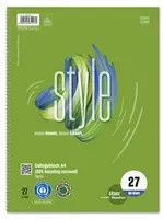 Staufen Collegeblock Style DIN A4 mit 80 Blatt linierten Seiten in Weiß und Grün - Bild 1