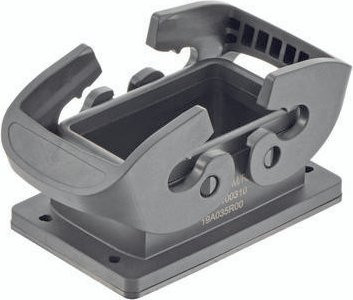Harting Anbaugehäuse ohne Halterahmen 19430100310 in Schwarz und Grau aus Kunststoff - Bild 1