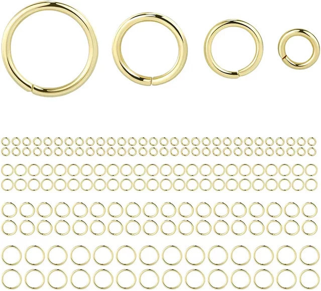 SMI Fine Biegeringe, 18 Karat vergoldet, Gold, 3–8 mm, 100 Stück - Bild 1