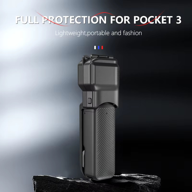 STARTRC Schutzhülle für DJI Osmo Pocket 3 Objektivbildschirm in Schwarz zum Schutz vor Kratzern und Stürzen - Bild 4