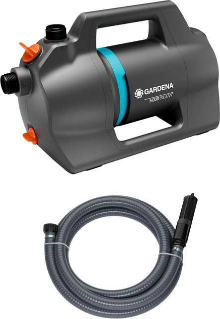Gardena Gartenpumpen-Set 5000 Silent in Schwarz-Grau mit 5.100 l/h Förderleistung - Bild 1