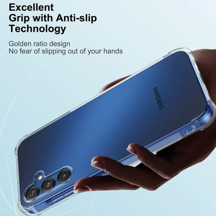 Stoßfeste transparente Silikonhülle aus weichem TPU für Samsung Galaxy S24 Ultra, S23, S22 Plus, S21 Ultra, S20 FE, A05, A15, A25, A35, A55 - Bild 2