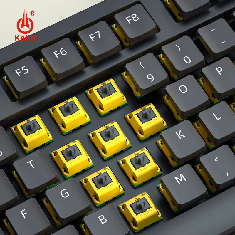 Kailh Kanarische Mechanische Tastatur Schalter Taktil mit RGB SMD 5pin POM in Gelb - Bild 3