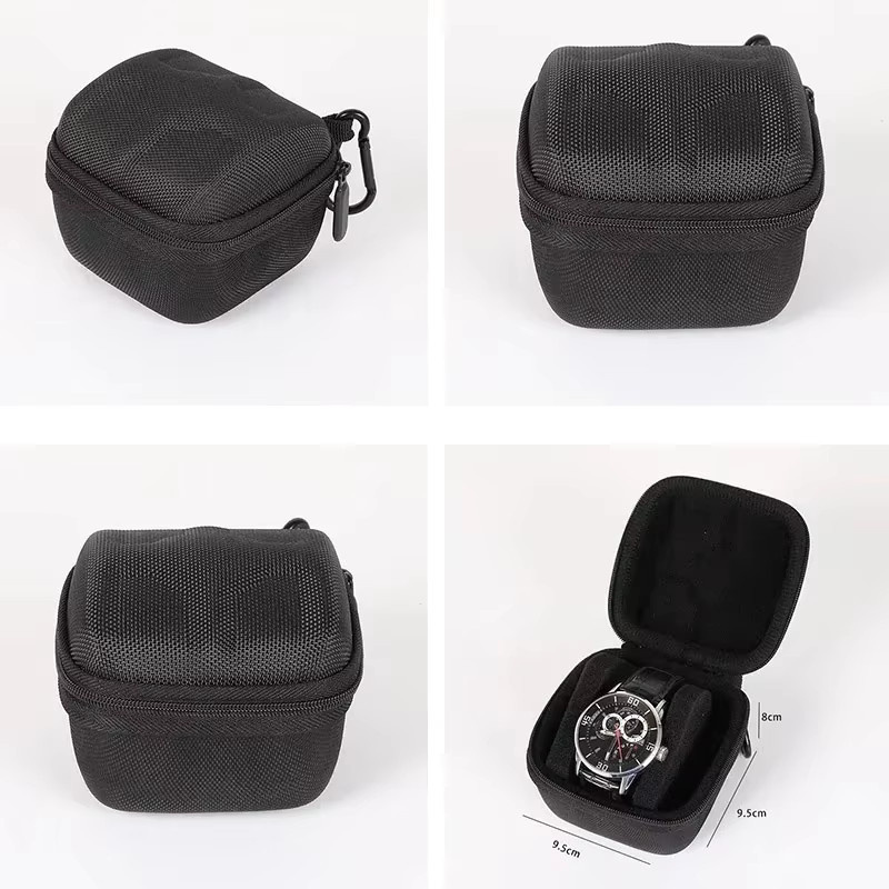 OAKCHARM Uhrenbox, Reise-Rolletui, Schwarz, Unisex - Bild 5